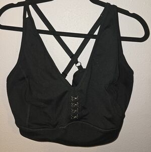 Torrid Black Strappy Sports Bra